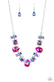 Paparazzi Interstellar Ice - Pink Necklace