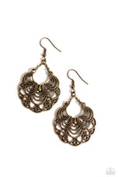 Frilly Finesse - Brass Earring