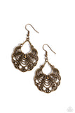 Frilly Finesse - Brass Earring