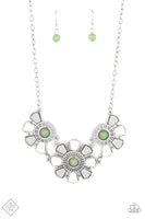 Paparazzi Aquatic Garden - Green Necklace