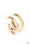 CONTOUR de Force - Gold Earring