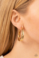 CONTOUR de Force - Gold Earring