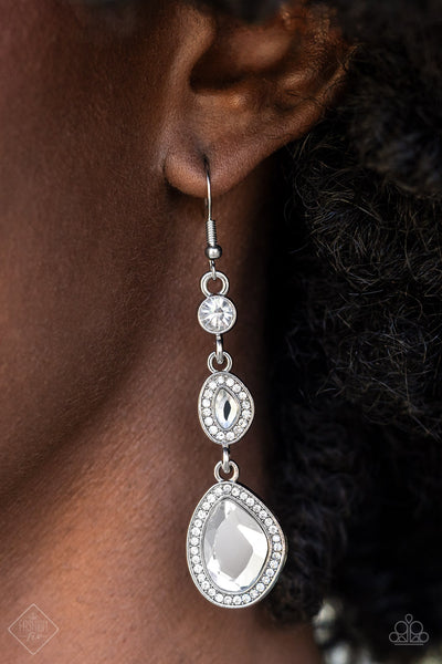 Dripping Self-Confidence - White  Earring