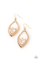 Beautifully Bejeweled - Gold Earring