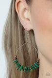 Hawaiian Kiss - Green Earring