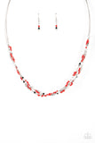 Explore Every Angle - Red Necklace