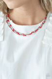 Explore Every Angle - Red Necklace