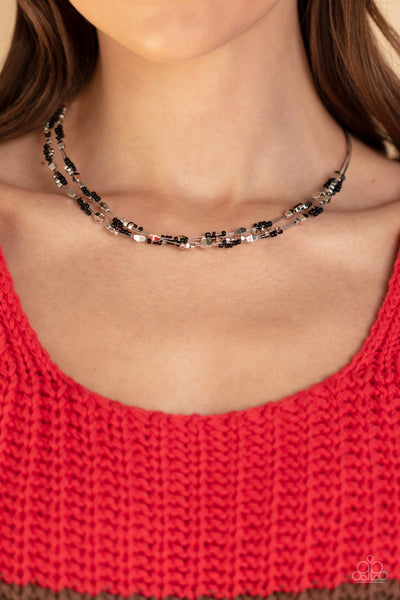 Explore Every Angle - Black Necklace