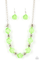 Island Ice - Green Necklace