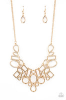 Geometric Grit - Gold Necklace