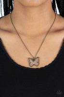 Gives Me Butterflies - Brass Necklace