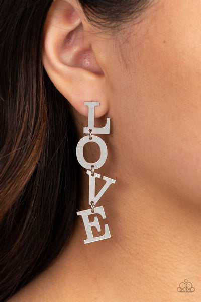 L-O-V-E - Silver Earring