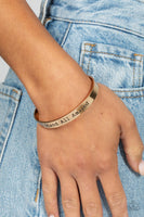 I Stand All Amazed - Gold Bracelet