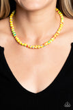 Gobstopper Glamour - Yellow Necklace