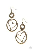 Enchanting Echo - Brass Earring