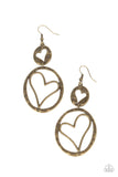 Enchanting Echo - Brass Earring