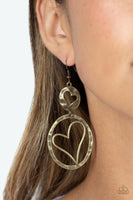 Enchanting Echo - Brass Earring