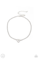 Flirty Fiancé - White Necklace