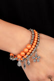 Individual Inflorescence - Orange Bracelet