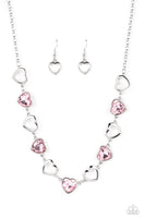 Contemporary Cupid - Pink Necklace