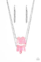 Crystal Catwalk - Pink Necklace