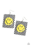 Cheeky Checkerboard - Yellow Earring