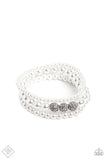 Showy Soprano - White Bracelet