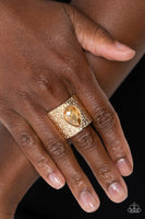 Singed Shape - Gold Ring