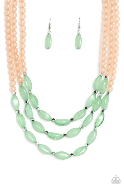 I BEAD You Now - Green Necklace