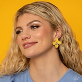 Jovial Jasmine - Yellow Earring