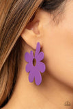 Flower Power Fantasy - Purple Earring