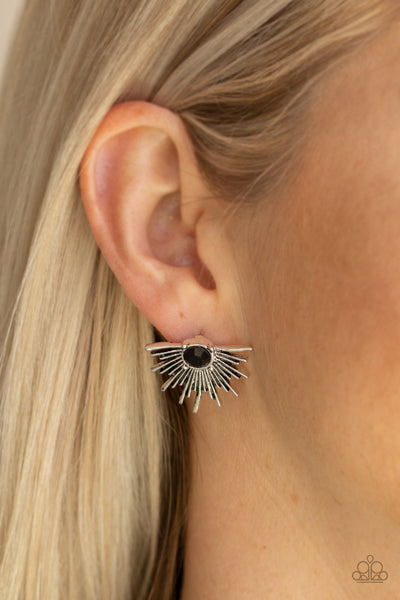 Starry Light - Black Earrings