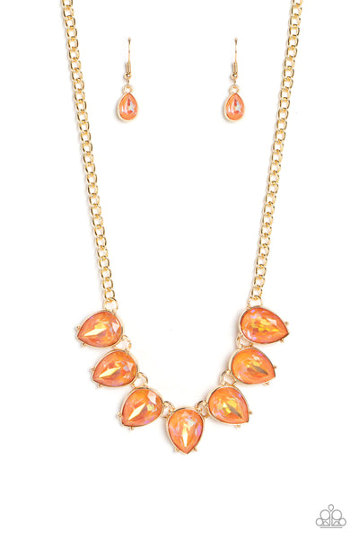 FLIRTY Dancing - Orange Necklace