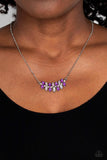 Lustrous Laurels - Purple Necklace