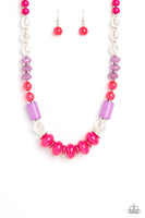 A SHEEN Slate - Pink Necklace