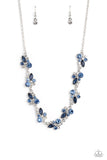 Swimming in Sparkles - Blue Necklace