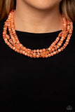 Layered Lass - Orange Necklace