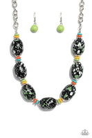 No Laughing SPLATTER - Green Necklace