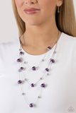 Glistening Gamut - Purple Necklace