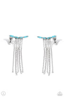 Fault Line Fringe - Blue Earring