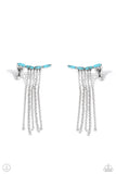 Fault Line Fringe - Blue Earring