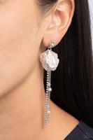 Graceful Gesture - White Earring