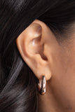 Streamlined Status - Rose Gold Earring