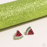 Watermelon Slice - Red Earring