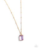 Suave Simplicity - Purple Necklace