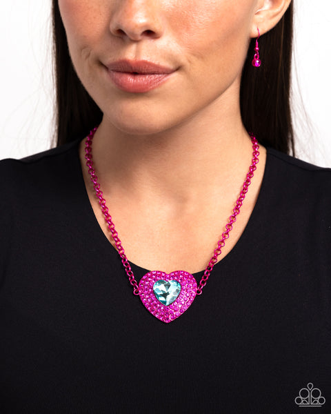 Locket Leisure - Pink Necklace