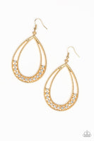 Paparazzi Glitz Fit - Gold Earrings