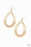 Paparazzi Glitz Fit - Gold Earrings