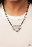 Heartbreakingly Blingy - Gold Necklace